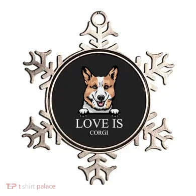 Love Is Corgi Dog Ornament