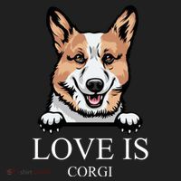 Love Is Corgi Dog Golf Towel thumb 3