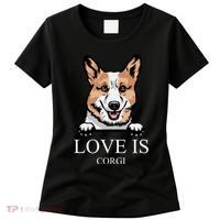 Love Is Corgi Dog Women's T-Shirt thumb 0