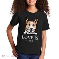 Love Is Corgi Dog Kids T-Shirt thumb 2