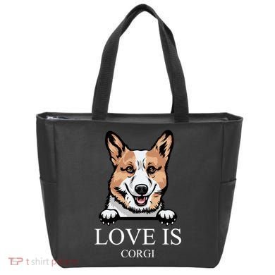 Love Is Corgi Dog Tote Bag