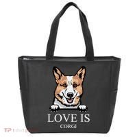 Love Is Corgi Dog Tote Bag thumb 0
