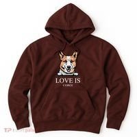 Love Is Corgi Dog Hoodie thumb 0