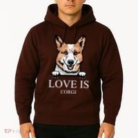 Love Is Corgi Dog Hoodie thumb 2