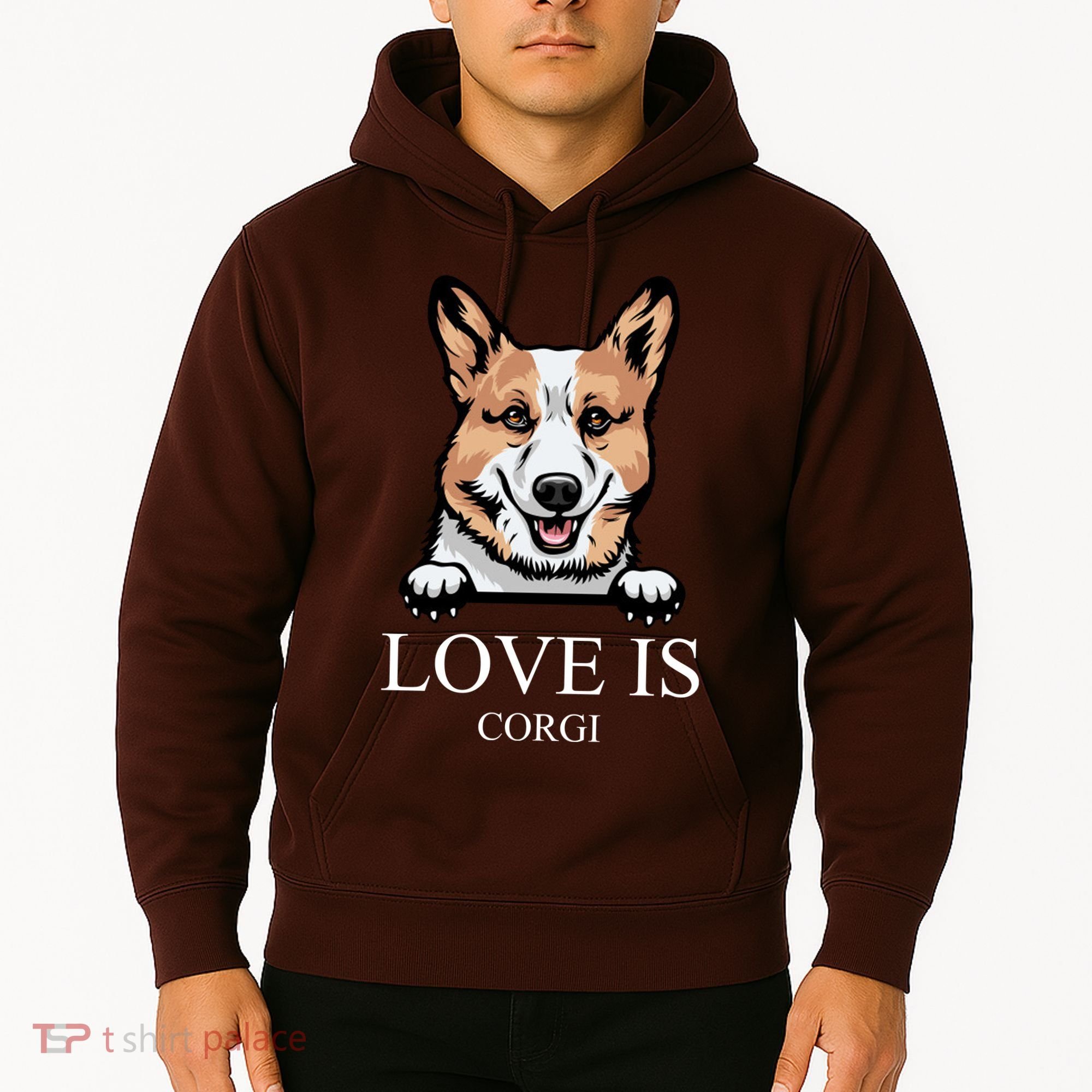 Love Is Corgi Dog Hoodie