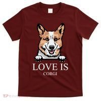Love Is Corgi Dog T-Shirt thumb 0