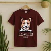 Love Is Corgi Dog T-Shirt thumb 2