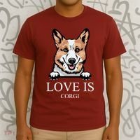 Love Is Corgi Dog T-Shirt thumb 3