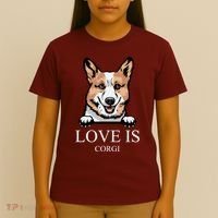 Love Is Corgi Dog T-Shirt thumb 4
