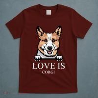 Love Is Corgi Dog T-Shirt thumb 5