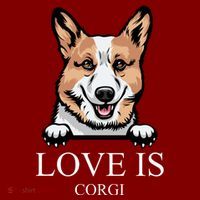 Love Is Corgi Dog T-Shirt thumb 7