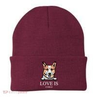 Love Is Corgi Dog Beanie thumb 0