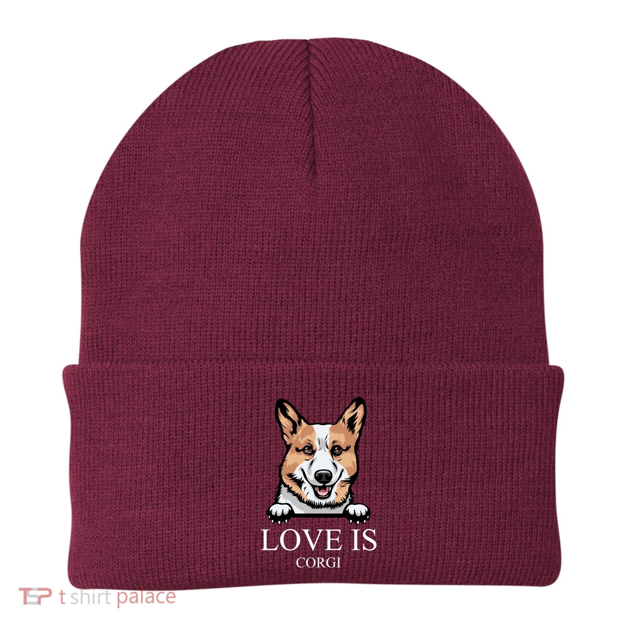 Love Is Corgi Dog Beanie