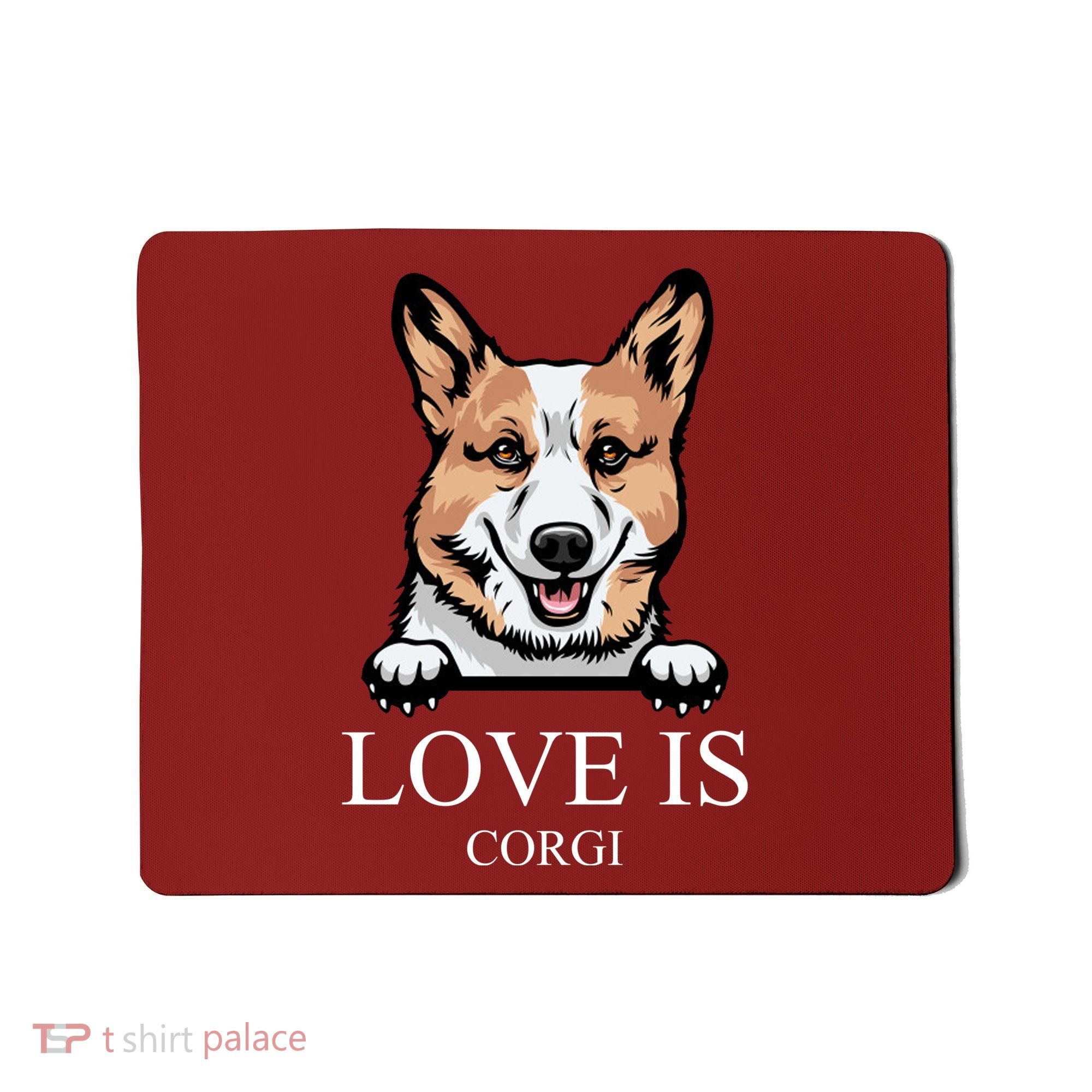 Love Is Corgi Dog Mousepad