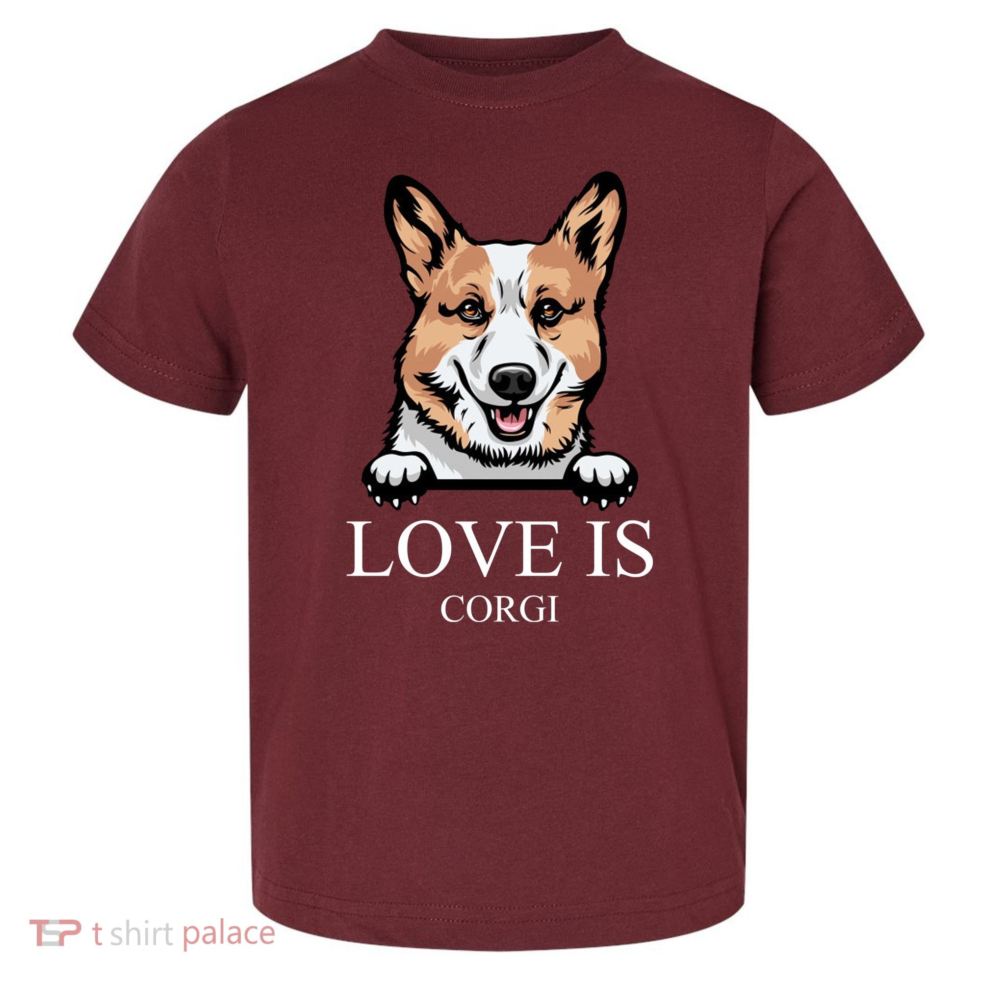 Love Is Corgi Dog Toddler T-Shirt