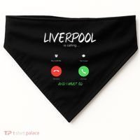 Liverpool Is Calling And I Must Go England Traveling  USA-Made Doggie Bandana thumb 0