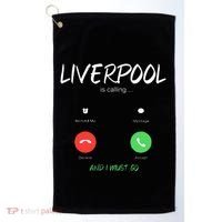 Liverpool Is Calling And I Must Go England Traveling  Golf Towel thumb 0
