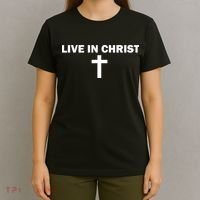 Live In Christ Limated Christian Faith T-Shirt thumb 4