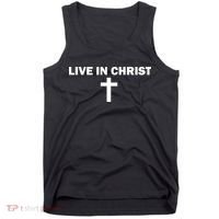 Live In Christ Limated Christian Faith Tank Top thumb 0