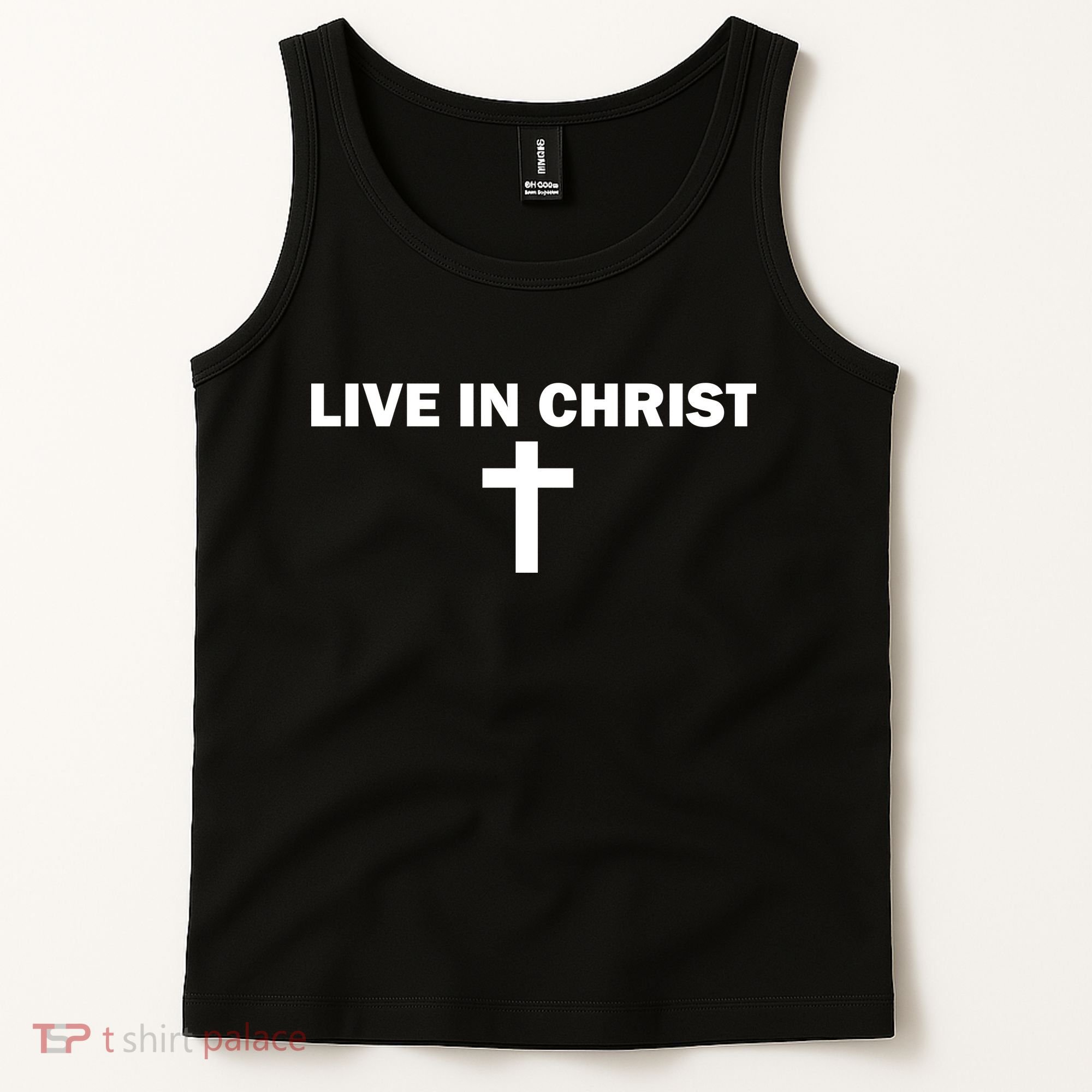 Live In Christ Limated Christian Faith Tank Top