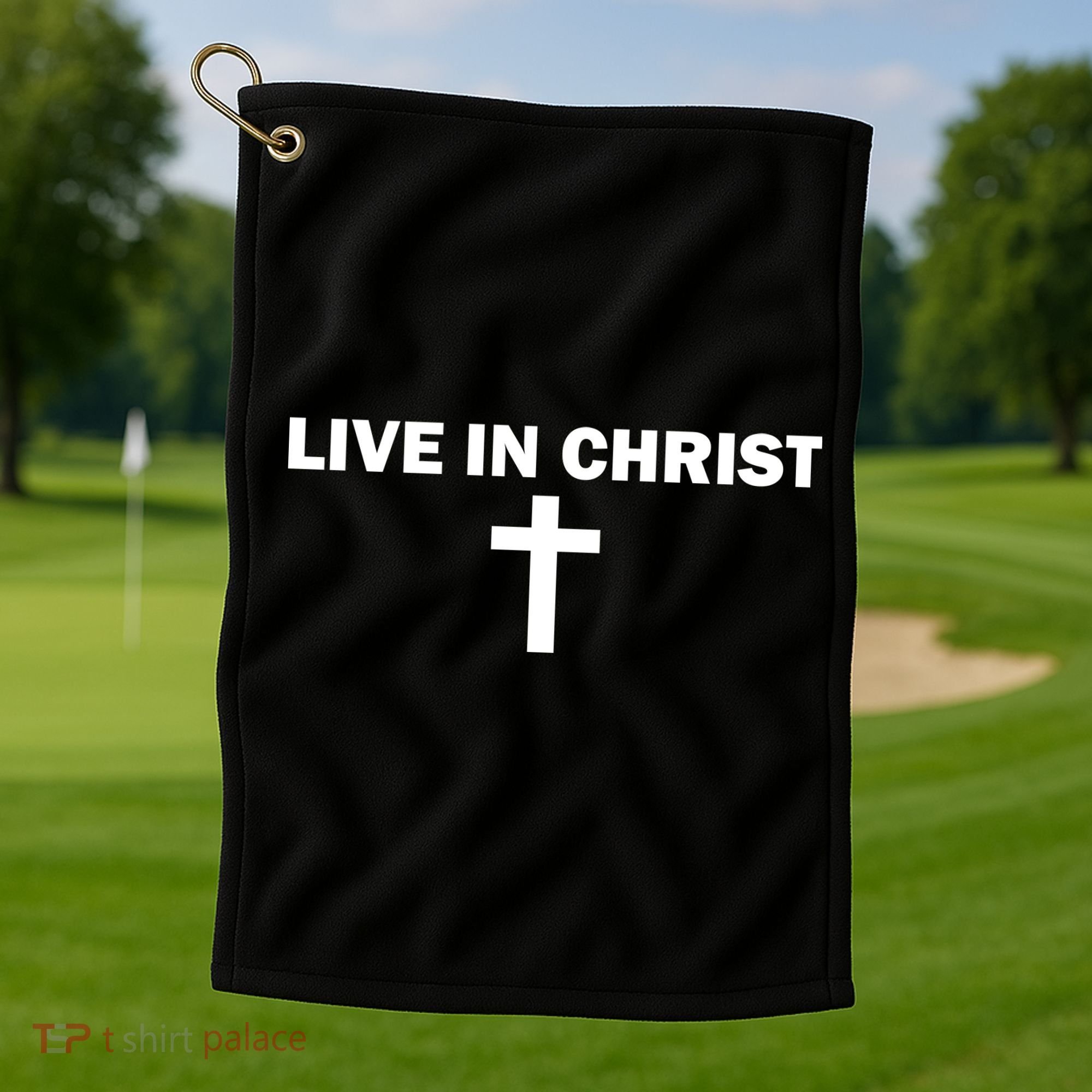 Live In Christ Limated Christian Faith Golf Towel