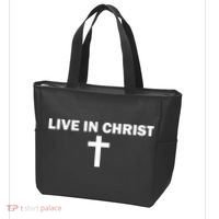 Live In Christ Limated Christian Faith Tote Bag thumb 3