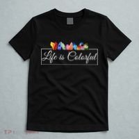 Life Is Colorful Positive Quote T-Shirt thumb 5