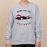 Long Island Christmas Long Island Map With Santa Hat Women's Sweatshirt thumb 0
