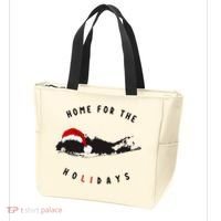 Long Island Christmas Long Island Map With Santa Hat Tote Bag thumb 3