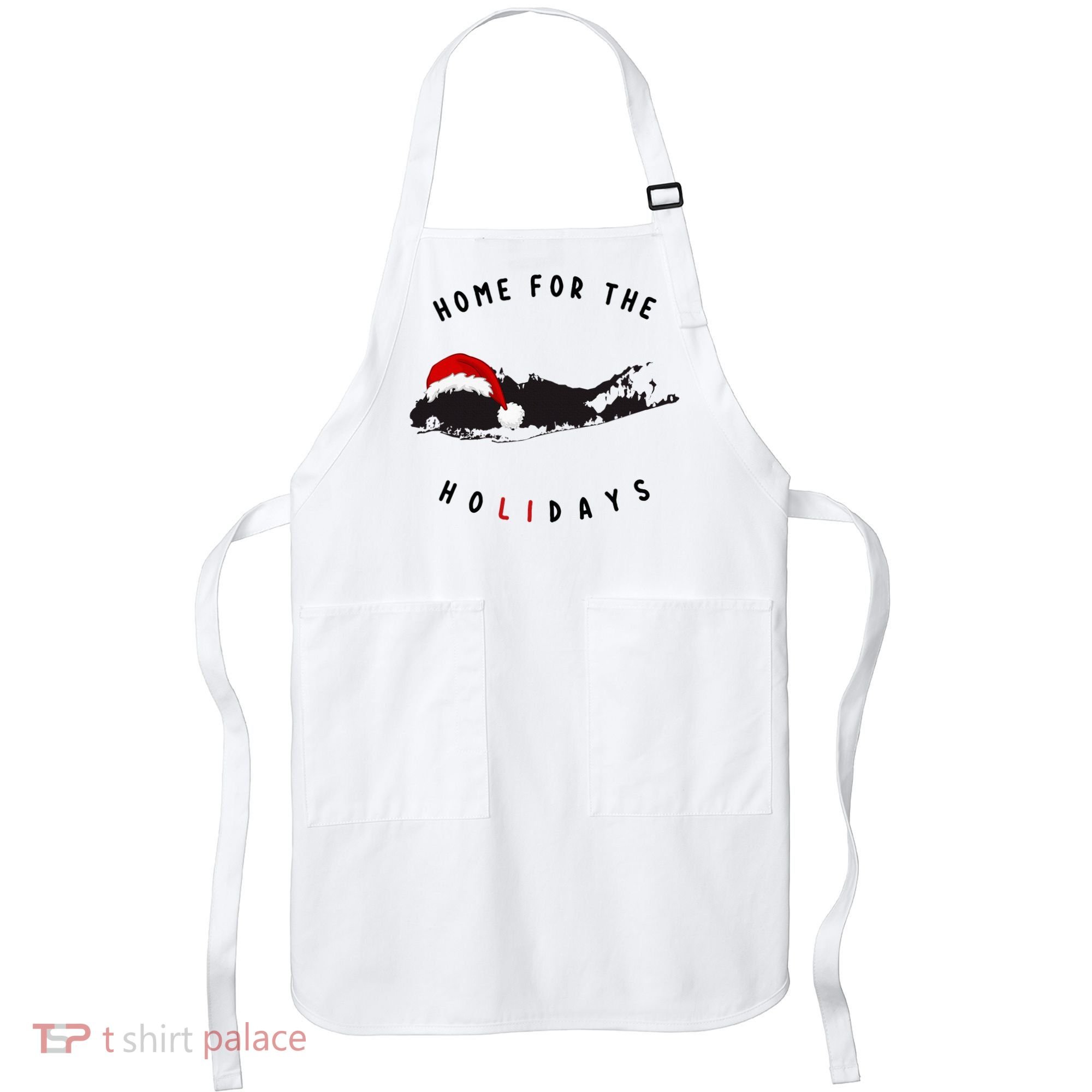 Long Island Christmas Long Island Map With Santa Hat Apron