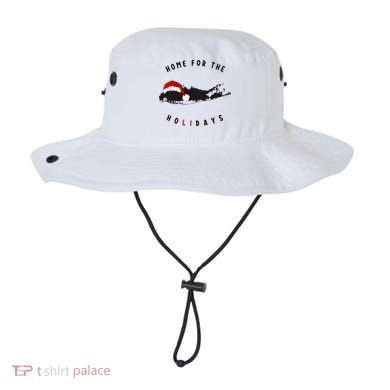 Long Island Christmas Long Island Map With Santa Hat Bucket Hat