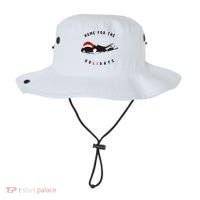 Long Island Christmas Long Island Map With Santa Hat Bucket Hat thumb 0