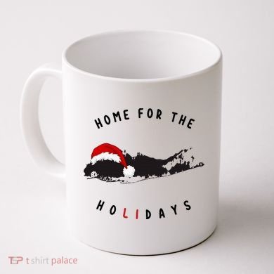 Long Island Christmas Long Island Map With Santa Hat Coffee Mug