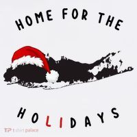 Long Island Christmas Long Island Map With Santa Hat Women's Hoodie thumb 2