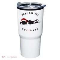 Long Island Christmas Long Island Map With Santa Hat Tumbler thumb 0