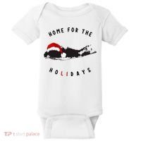 Long Island Christmas Long Island Map With Santa Hat Baby Bodysuit thumb 0
