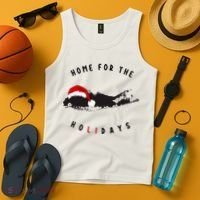 Long Island Christmas Long Island Map With Santa Hat Tank Top thumb 4