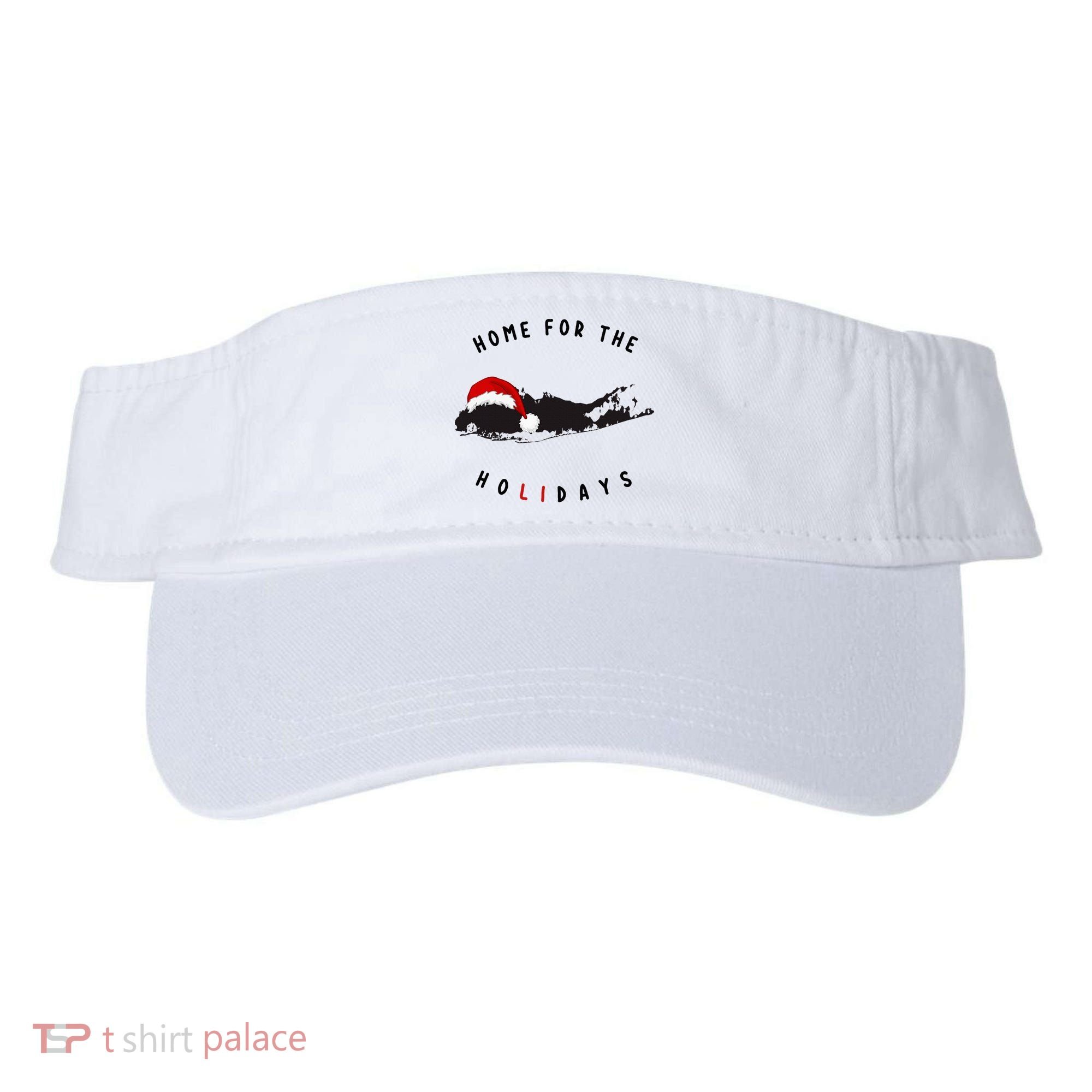 Long Island Christmas Long Island Map With Santa Hat Visor
