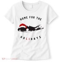 Long Island Christmas Long Island Map With Santa Hat Women's T-Shirt thumb 0