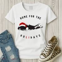 Long Island Christmas Long Island Map With Santa Hat Women's T-Shirt thumb 3