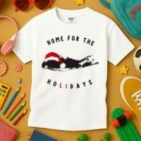 Long Island Christmas Long Island Map With Santa Hat Kids T-Shirt thumb 3