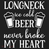 Longneck Ice Cold Beer Never Broke My Heart Beanie thumb 2