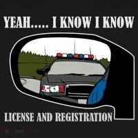License And Registration Pulled Over Doggie Tank thumb 4