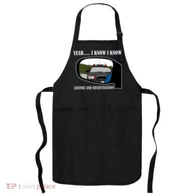 License And Registration Pulled Over Apron