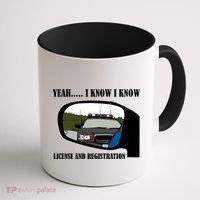 License And Registration Pulled Over Coffee Mug thumb 1