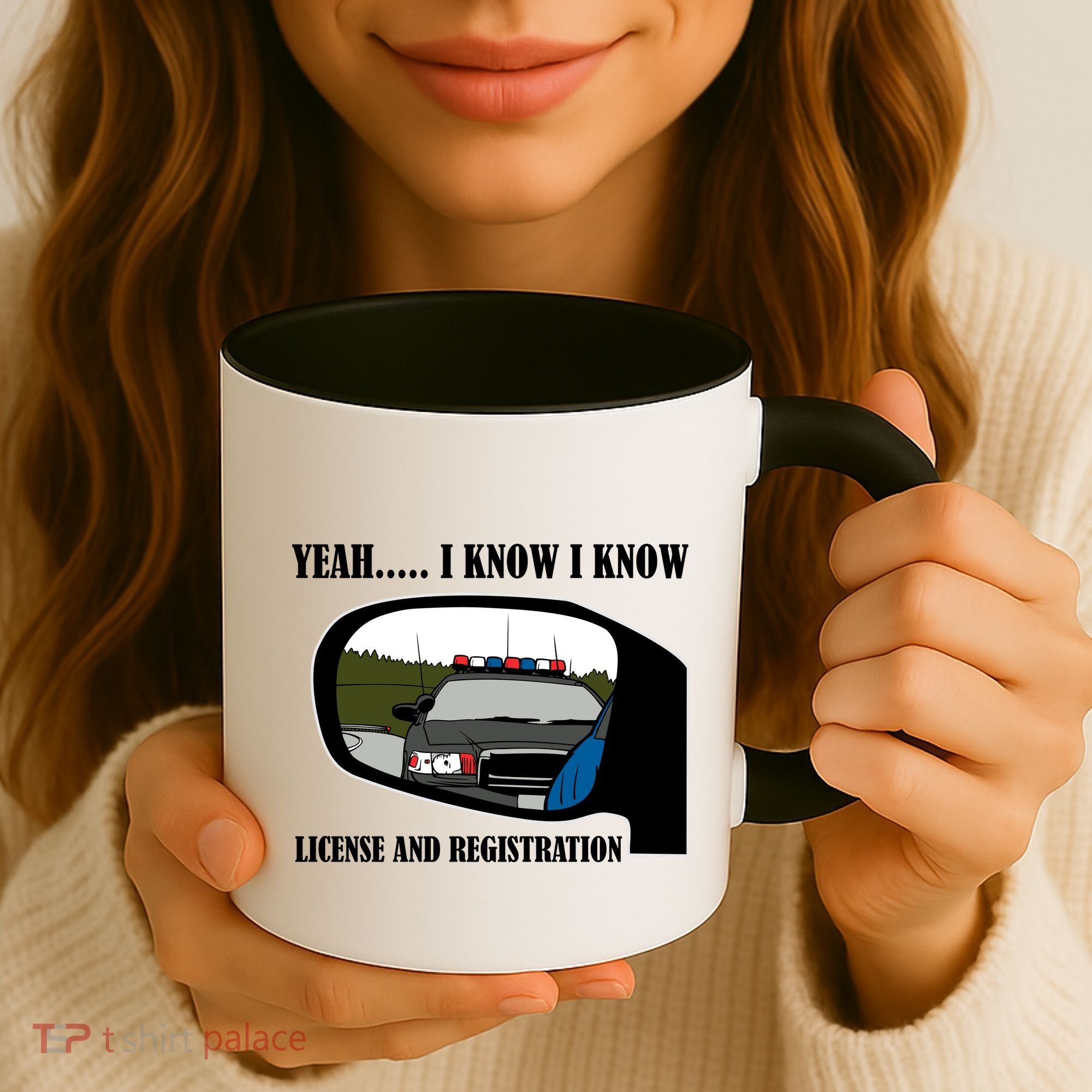 License And Registration Pulled Over Coffee Mug