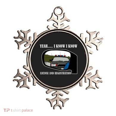 License And Registration Pulled Over Ornament