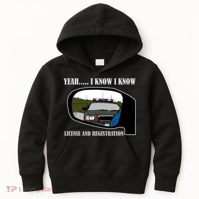 License And Registration Pulled Over Kids Hoodie