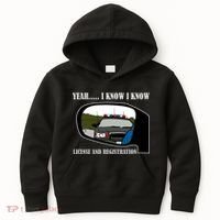 License And Registration Pulled Over Kids Hoodie thumb 0