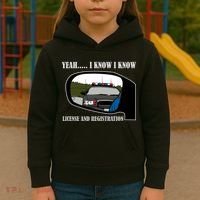 License And Registration Pulled Over Kids Hoodie thumb 3